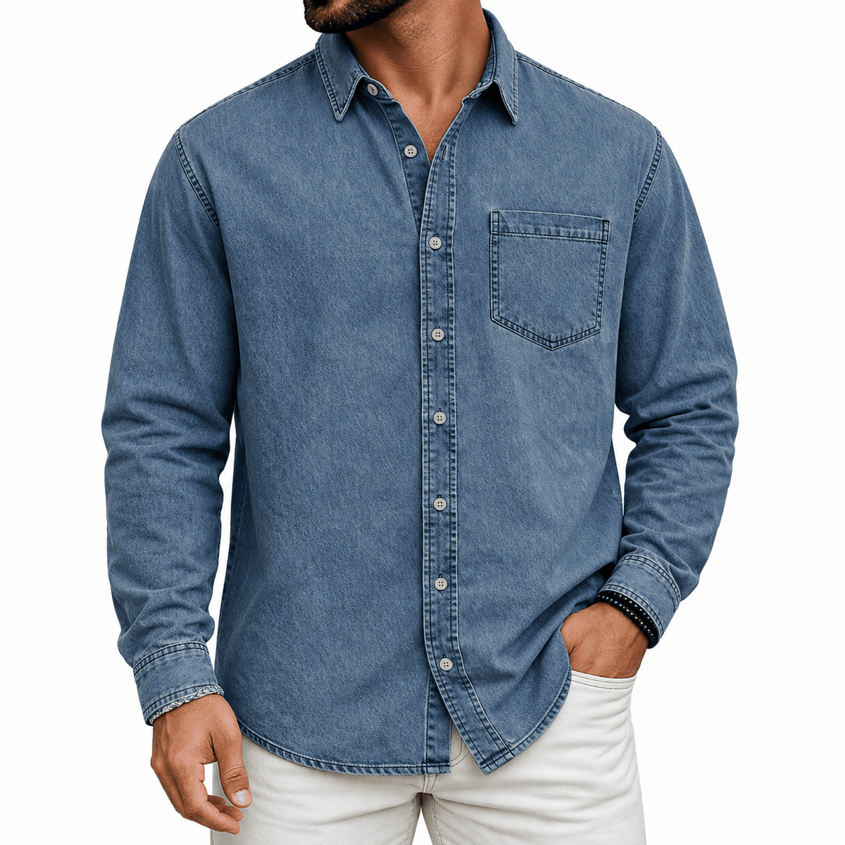 Orrick | Casual Washed Denim Shirt