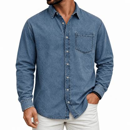 Orrick | Casual Washed Denim Shirt