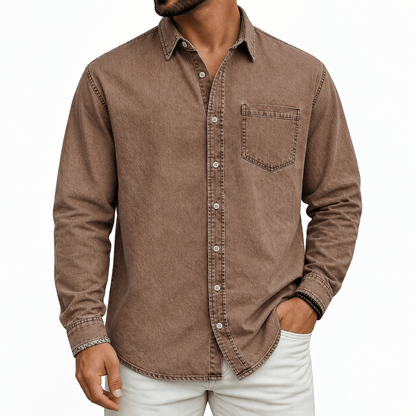 Orrick | Casual Washed Denim Shirt