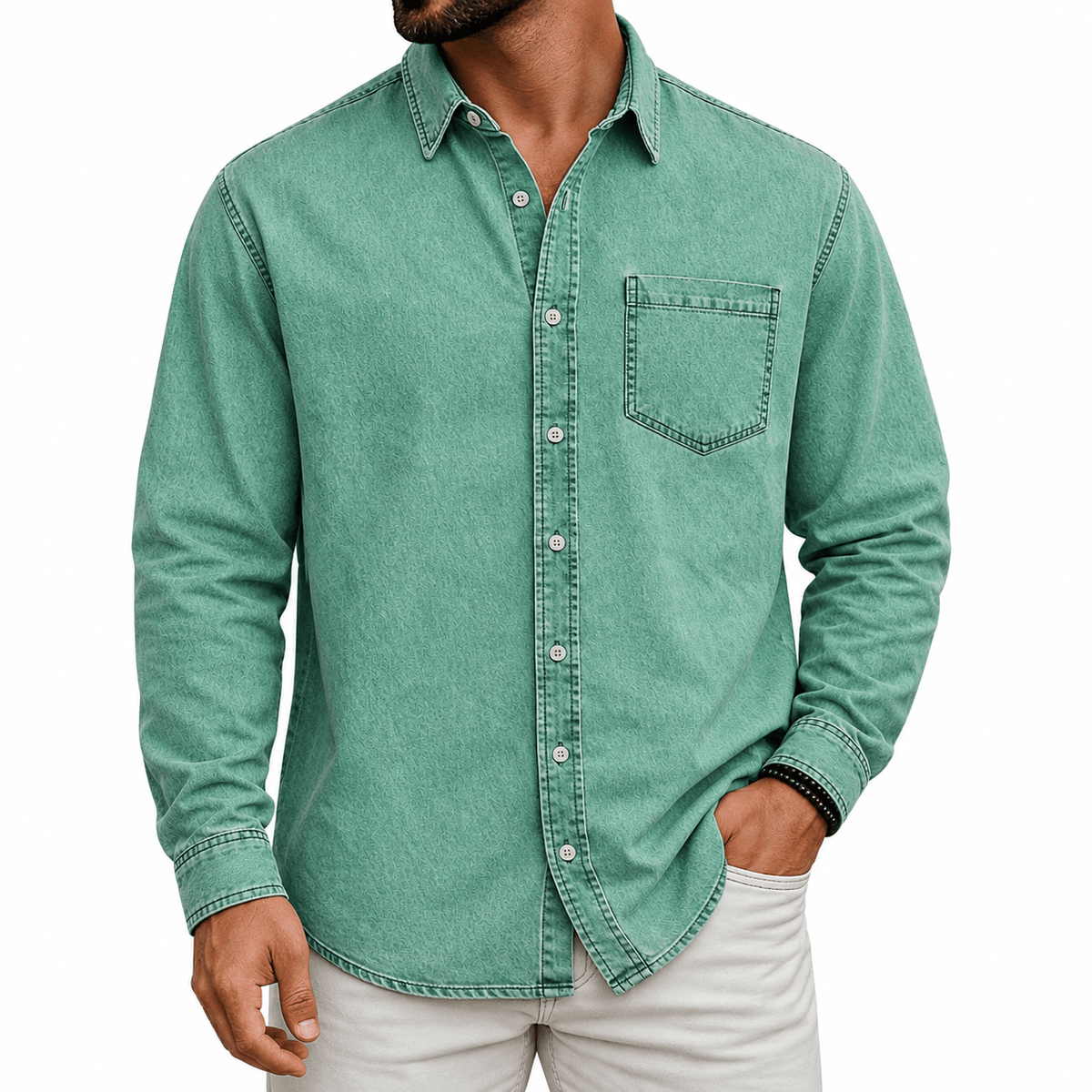 Orrick | Casual Washed Denim Shirt