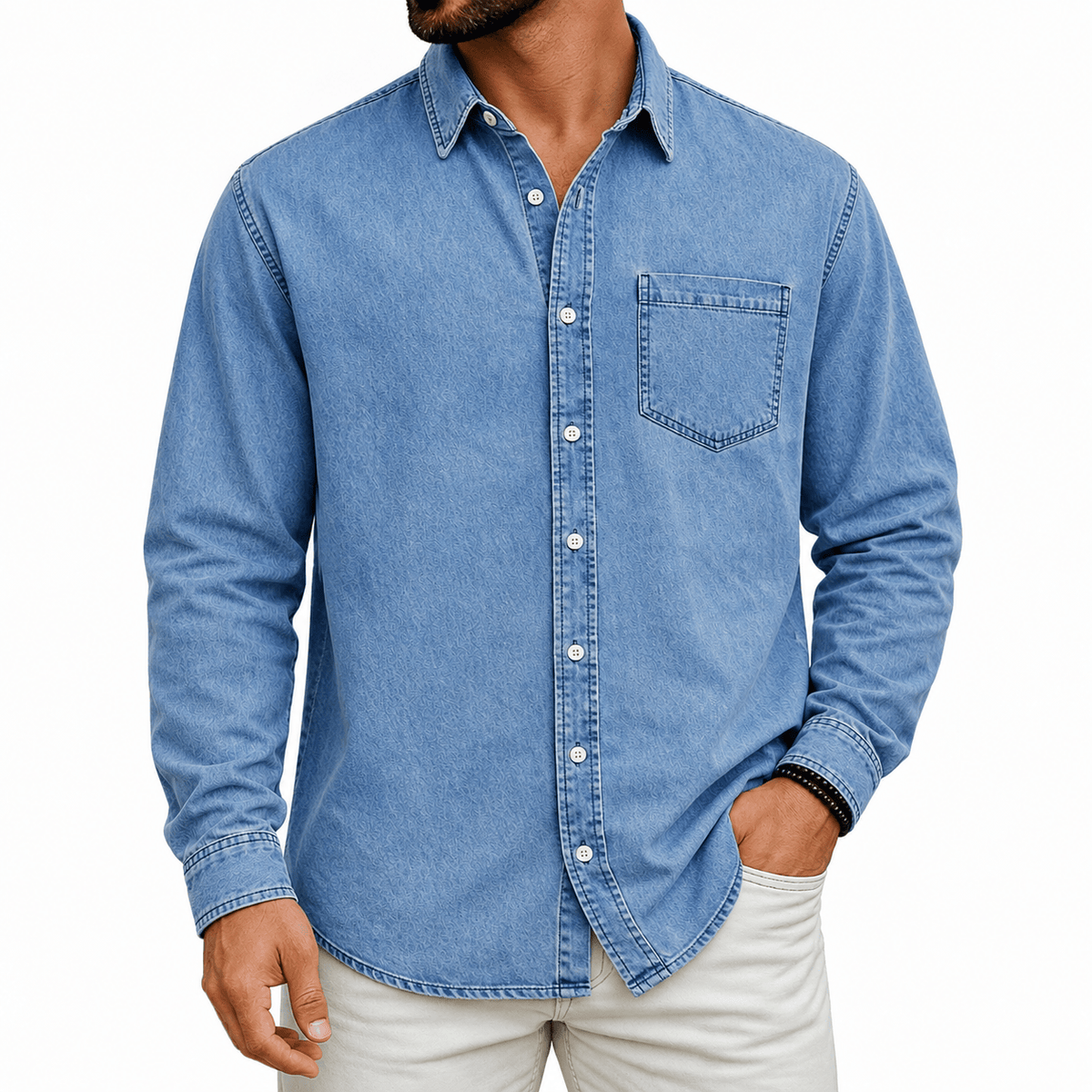Orrick | Casual Washed Denim Shirt
