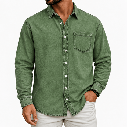 Orrick | Casual Washed Denim Shirt