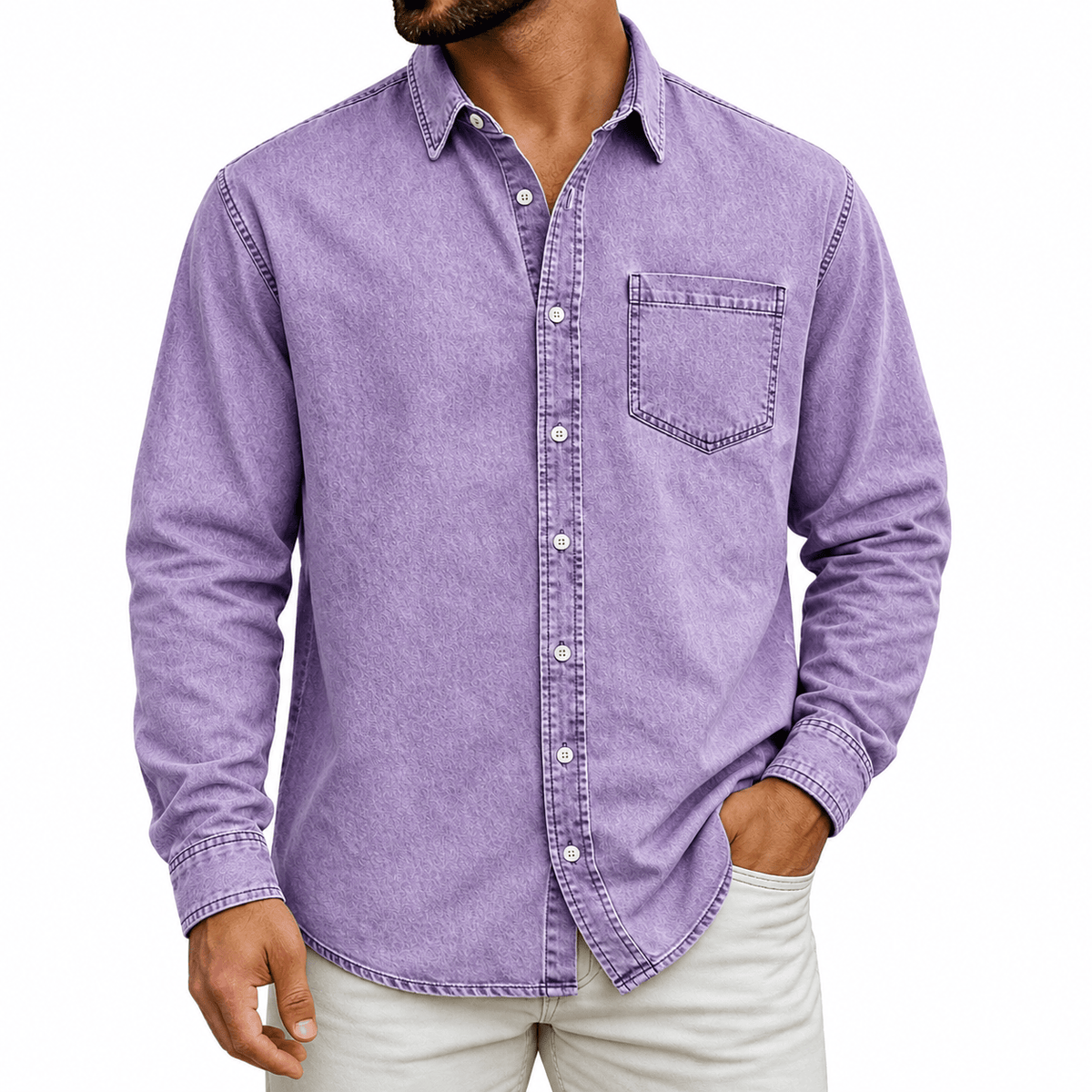 Orrick | Casual Washed Denim Shirt