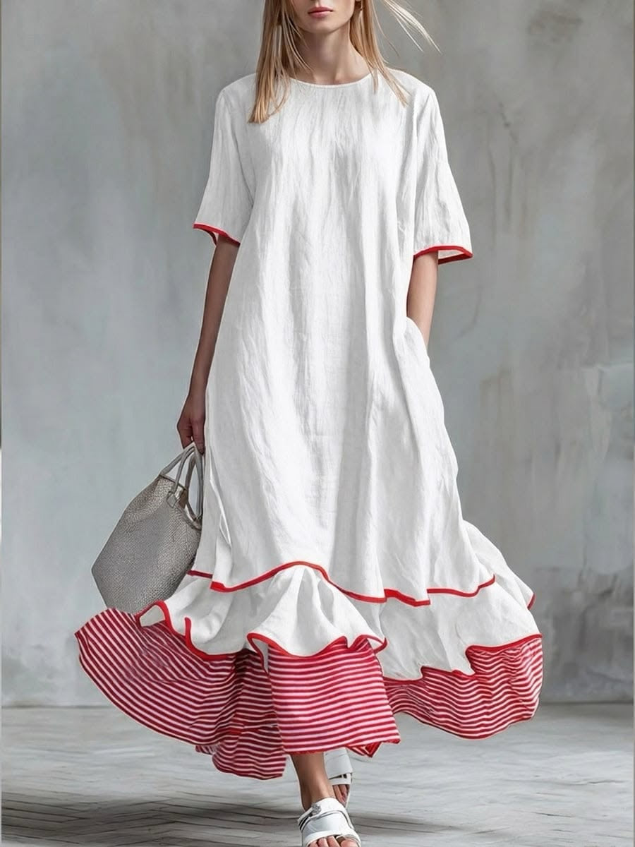 Mirenza | Relaxed Flounce Hem Maxi Dress