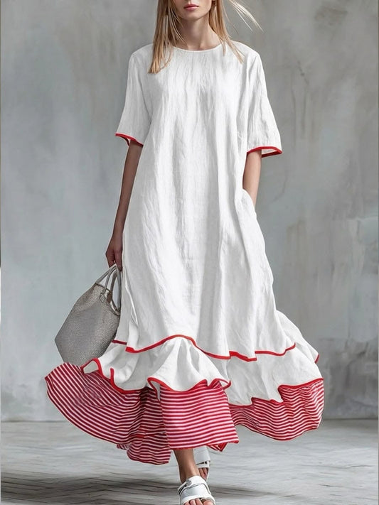 Mirenza | Relaxed Flounce Hem Maxi Dress
