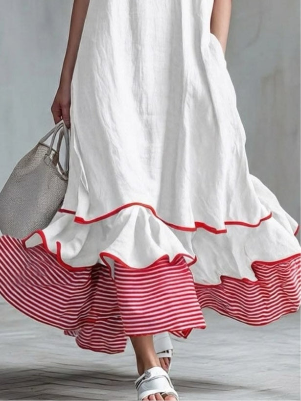 Mirenza | Relaxed Flounce Hem Maxi Dress