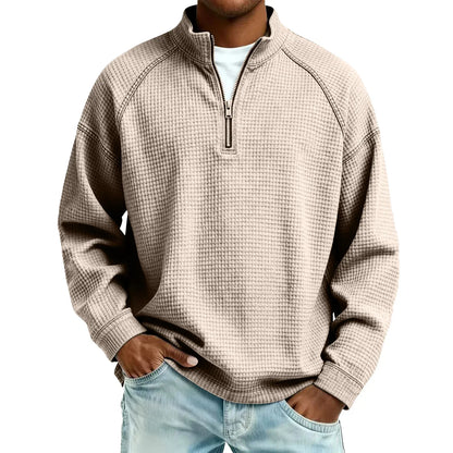 Dexter | Textured Half Zip Sweater