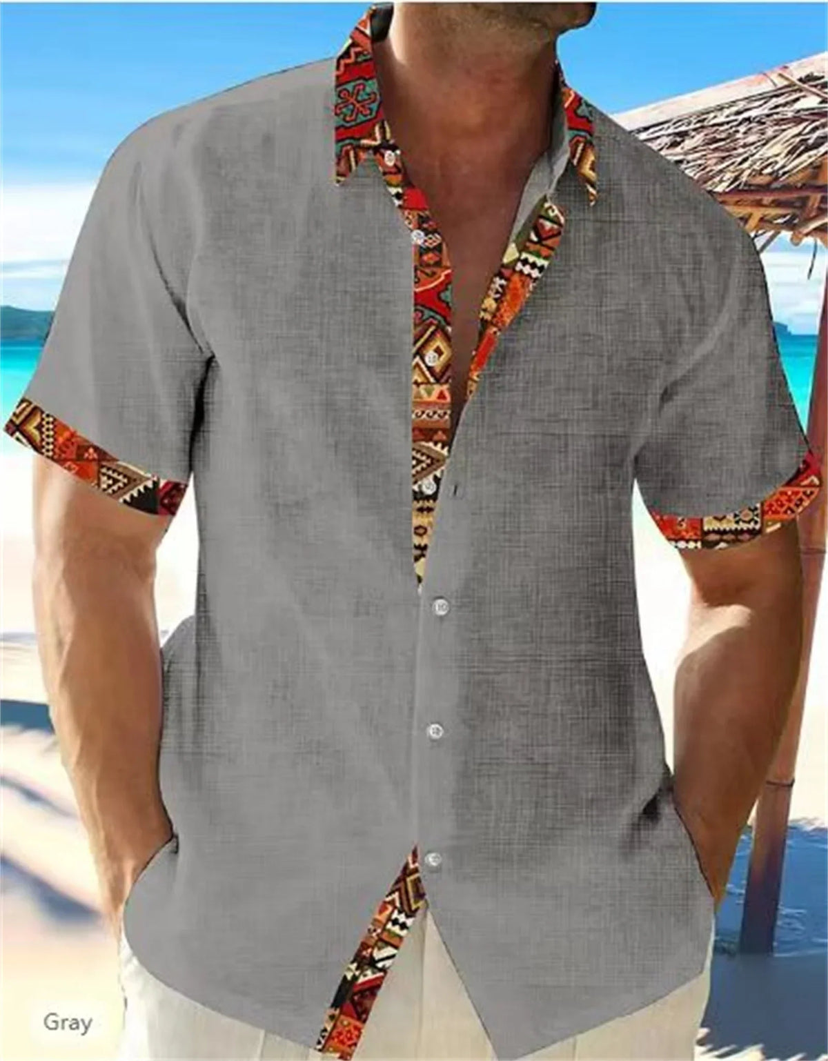 Lucian | Vacation Style Casual Linen Shirt