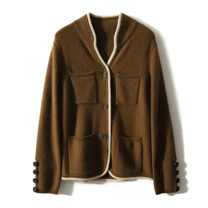Isabeau | Refined Pocket Button Cardigan