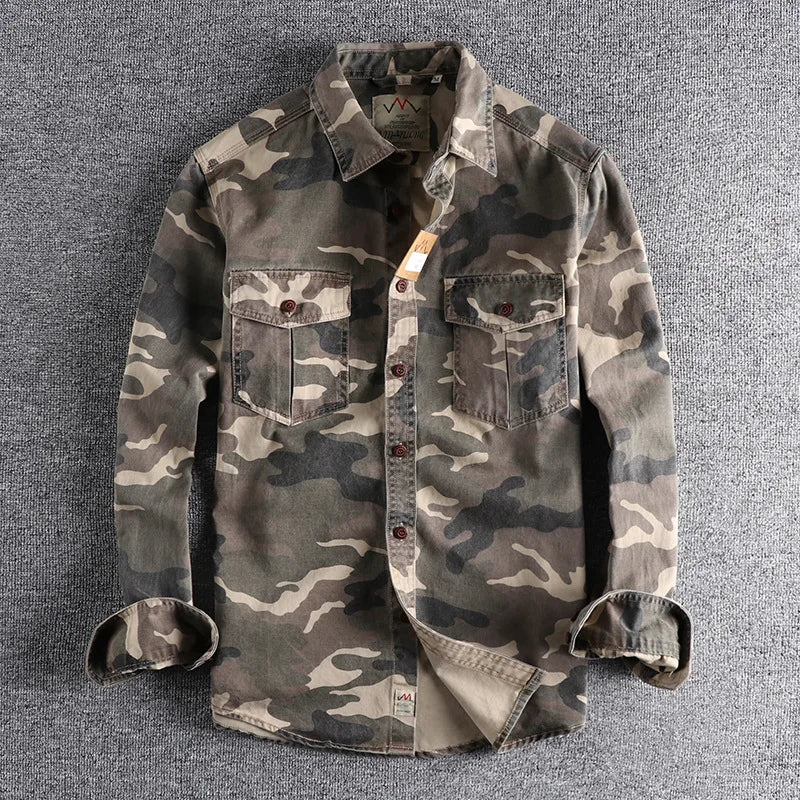 Torvex | Camo Button Up Utility Shirt