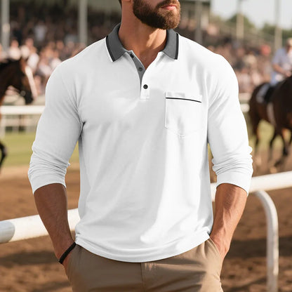 Kendrix | Long Sleeve Pocket Polo Shirt