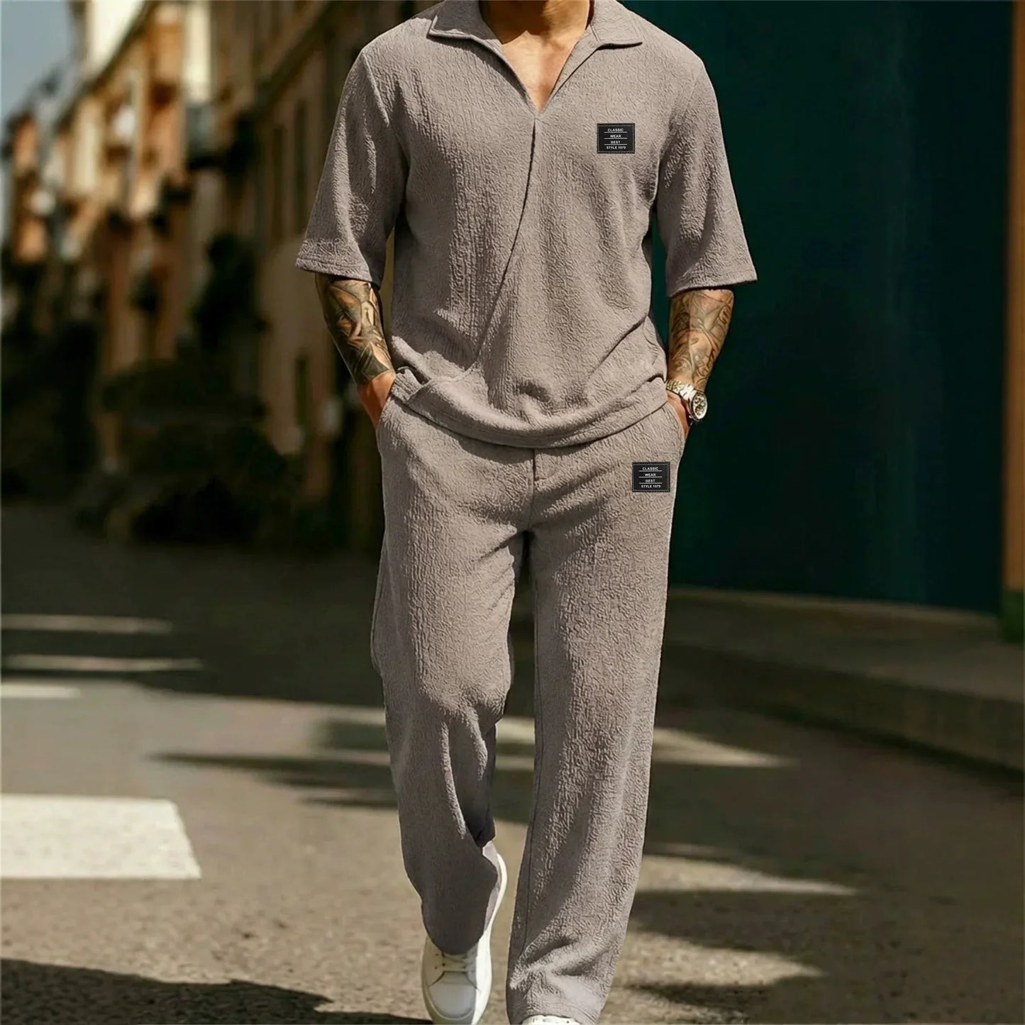 Branton | Relaxed Waffle Knit Co Ord Set