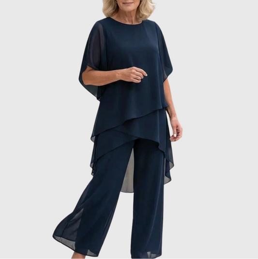 Belisara | Elegant Overlay Two Piece Set