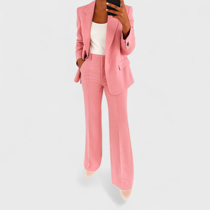 Alverina | Elegant Flared Trouser Two Piece Set