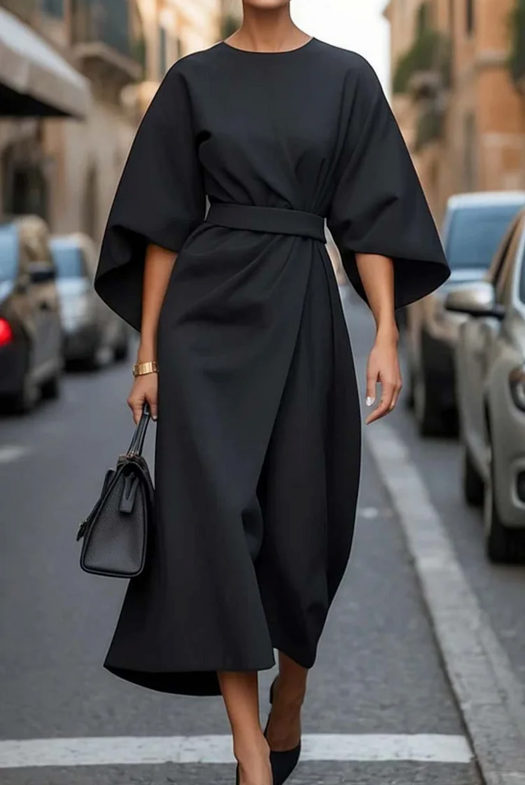 Norelle | Minimalist Statement Sleeve Dress