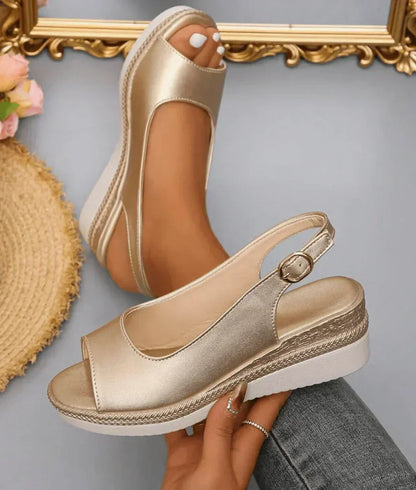 Mirellane | Slingback Platform Comfort Sandals
