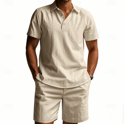 Corwin | Relaxed Fit Polo Short Set