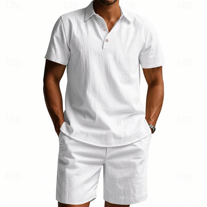 Corwin | Relaxed Fit Polo Short Set