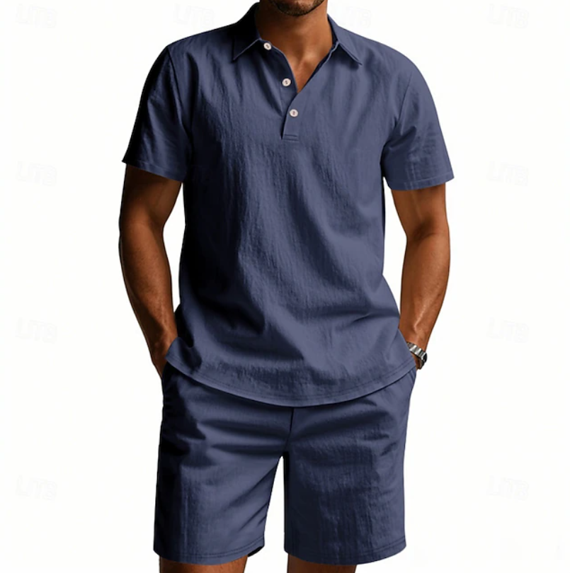 Corwin | Relaxed Fit Polo Short Set