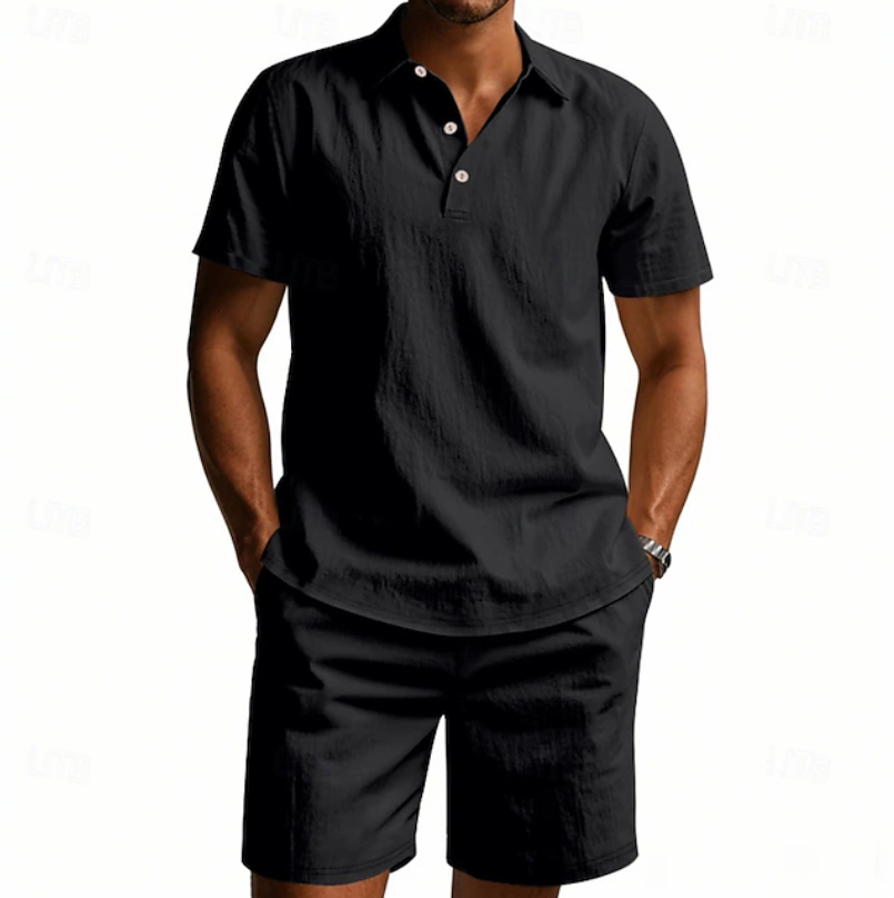 Corwin | Relaxed Fit Polo Short Set