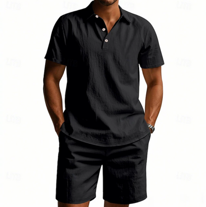 Corwin | Relaxed Fit Polo Short Set