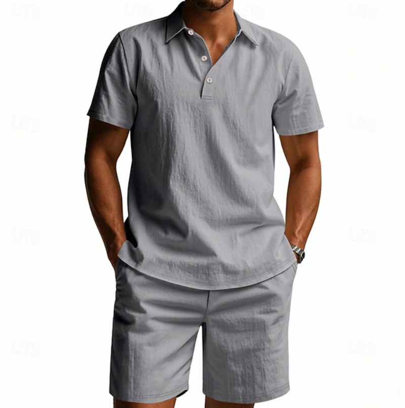 Corwin | Relaxed Fit Polo Short Set