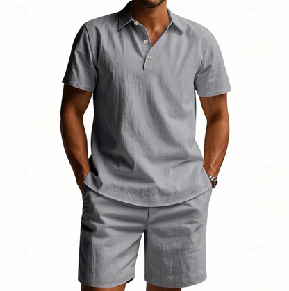 Corwin | Relaxed Fit Polo Short Set