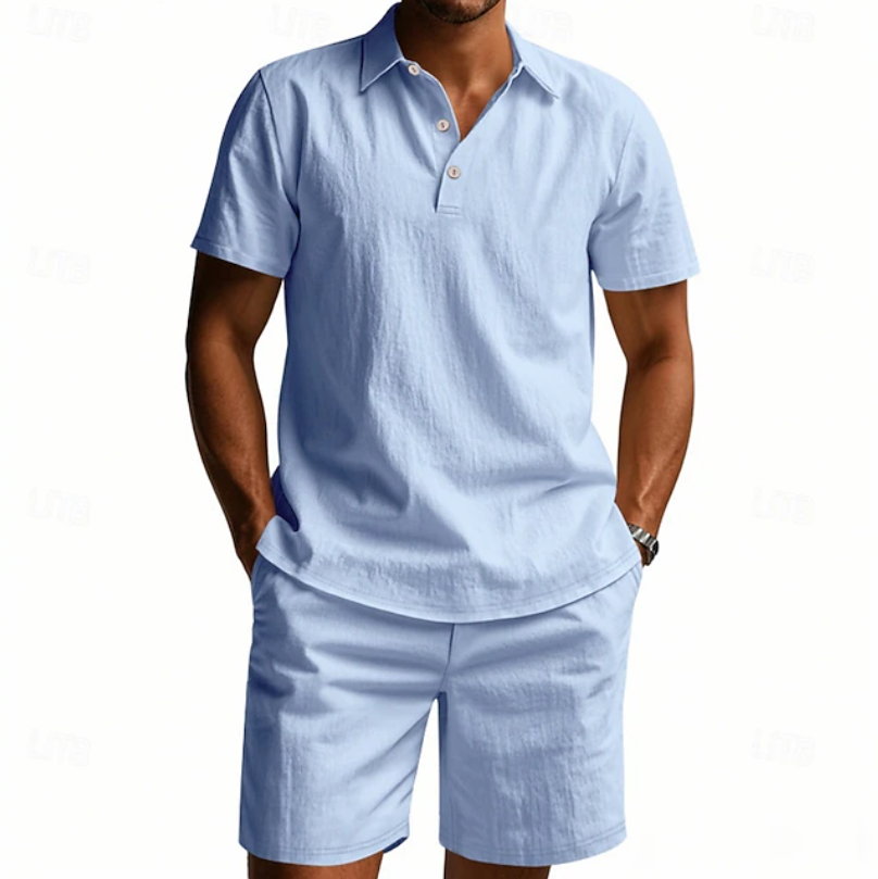 Corwin | Relaxed Fit Polo Short Set
