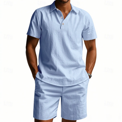 Corwin | Relaxed Fit Polo Short Set