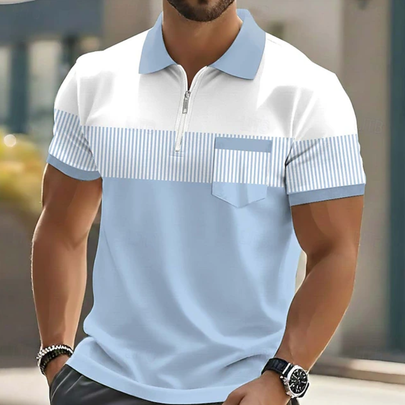 Ulric | Smart Casual Zip Collar Polo