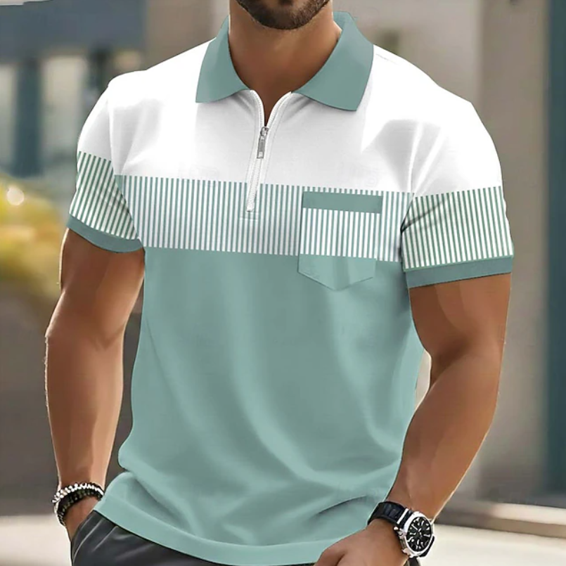 Ulric | Smart Casual Zip Collar Polo