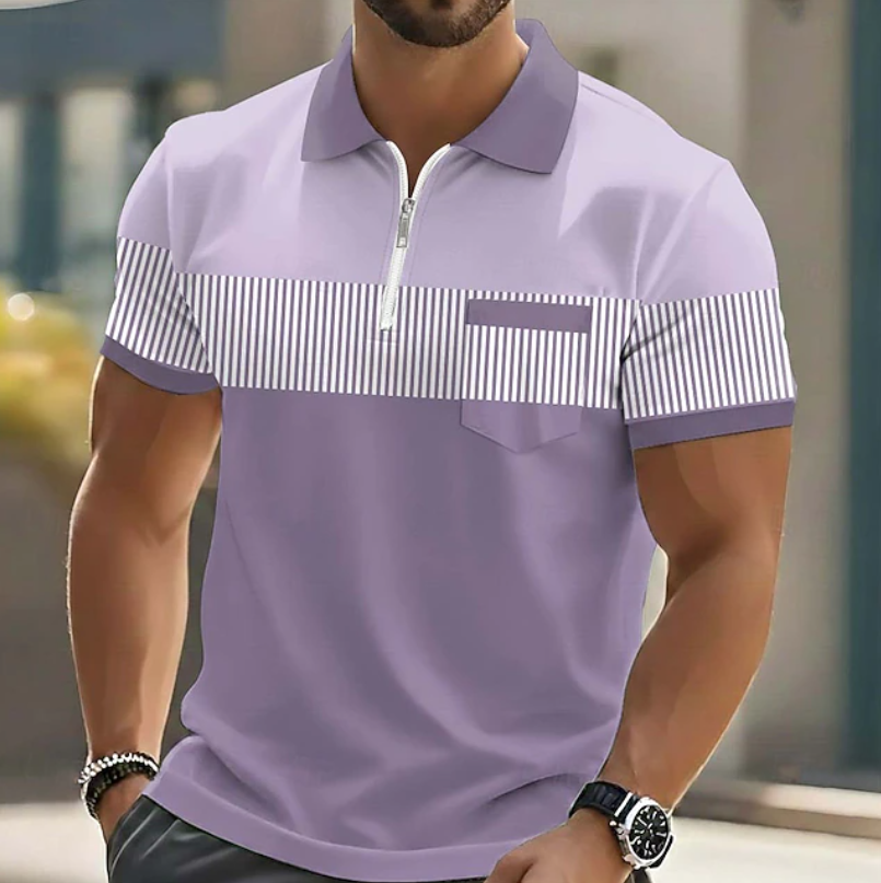 Ulric | Smart Casual Zip Collar Polo
