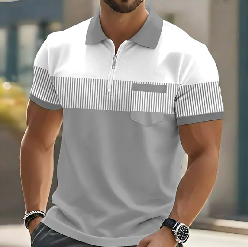 Ulric | Smart Casual Zip Collar Polo