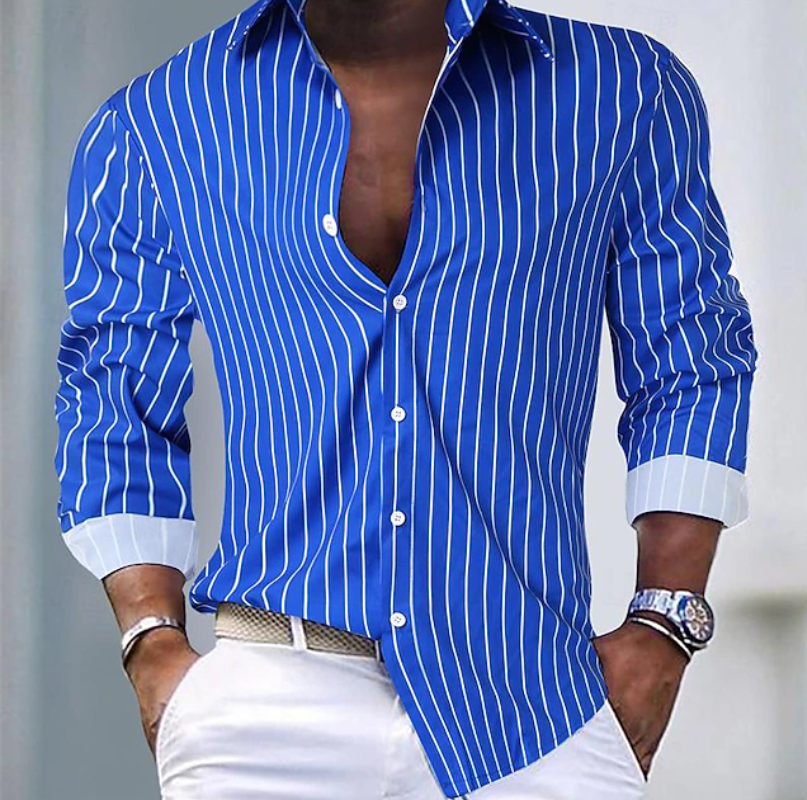 Finnegan | Slim Fit Pinstripe Shirt