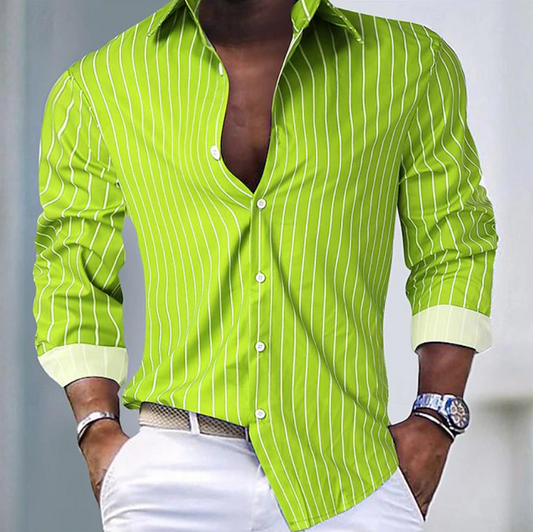 Finnegan | Slim Fit Pinstripe Shirt