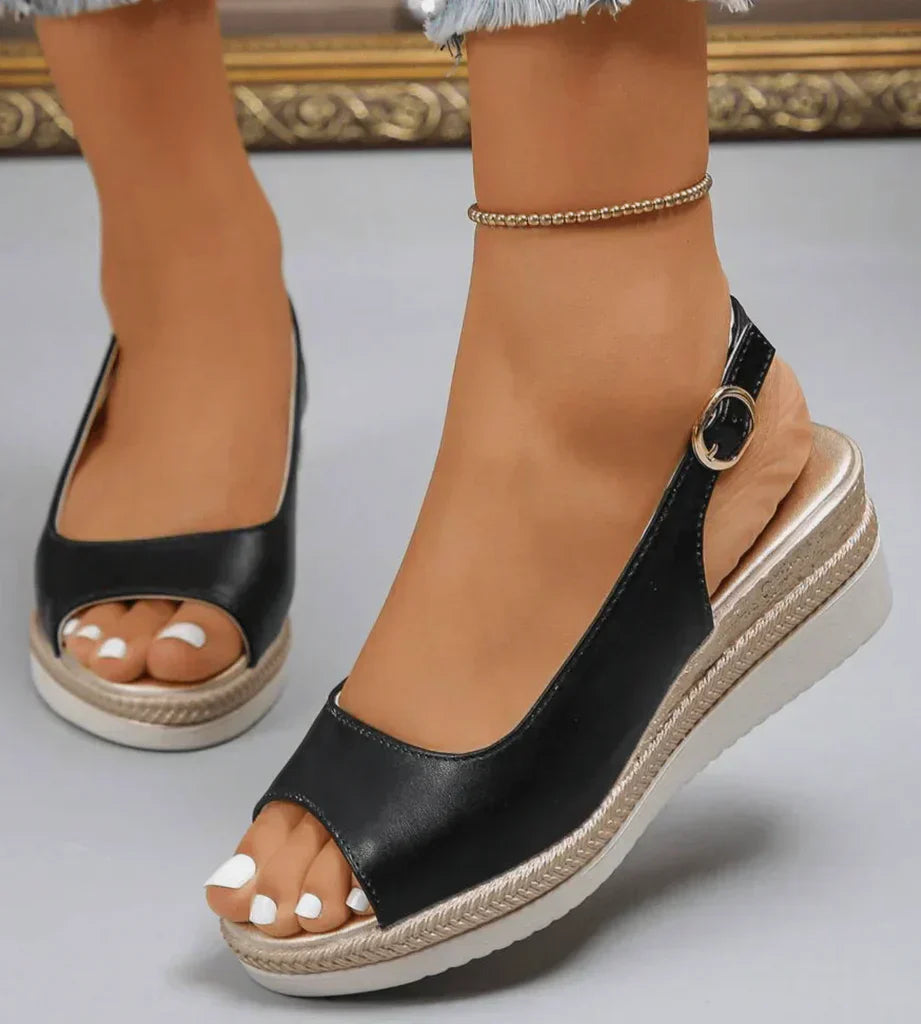 Mirellane | Slingback Platform Comfort Sandals