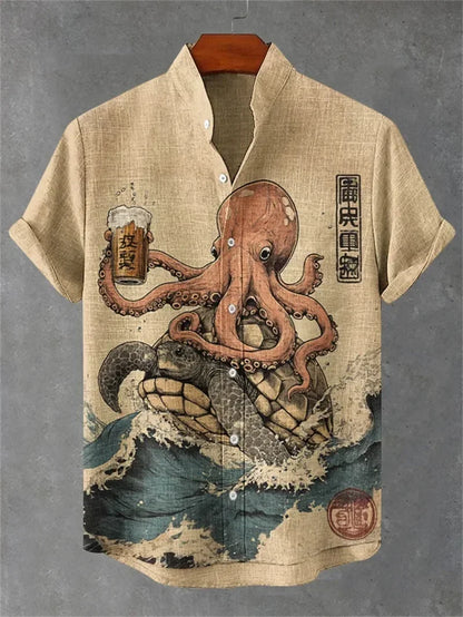 Breccan | Vintage Japanese Graphic Button Shirt