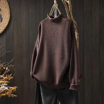 Sereia | Soft Mock Neck Knit Sweater