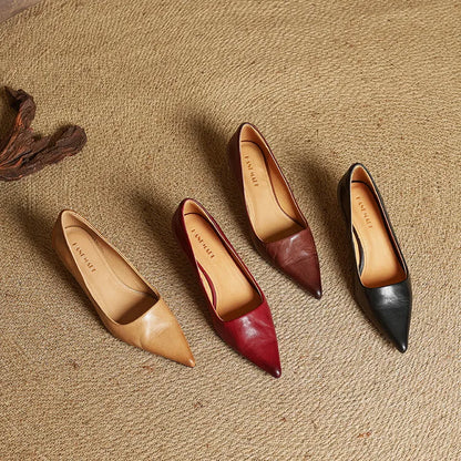 Adalyn | Elegant Pointed Toe Kitten Heels