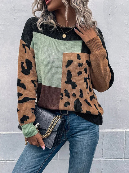 Wrenley | Soft Patchwork Knit Pullover