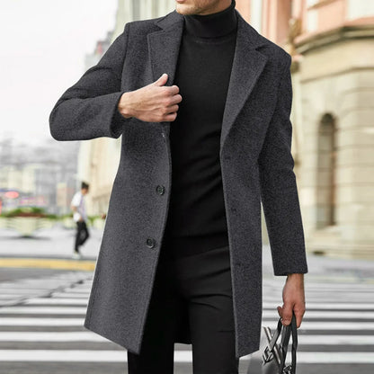 Thorne | Premium Single Breasted Overcoat