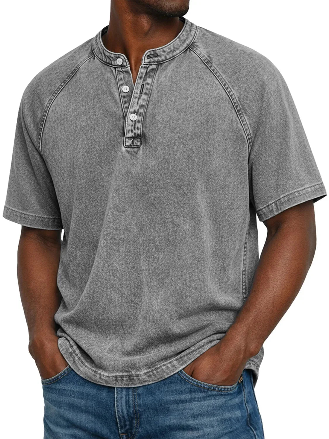 Korvex | Vintage Raglan Henley Shirt
