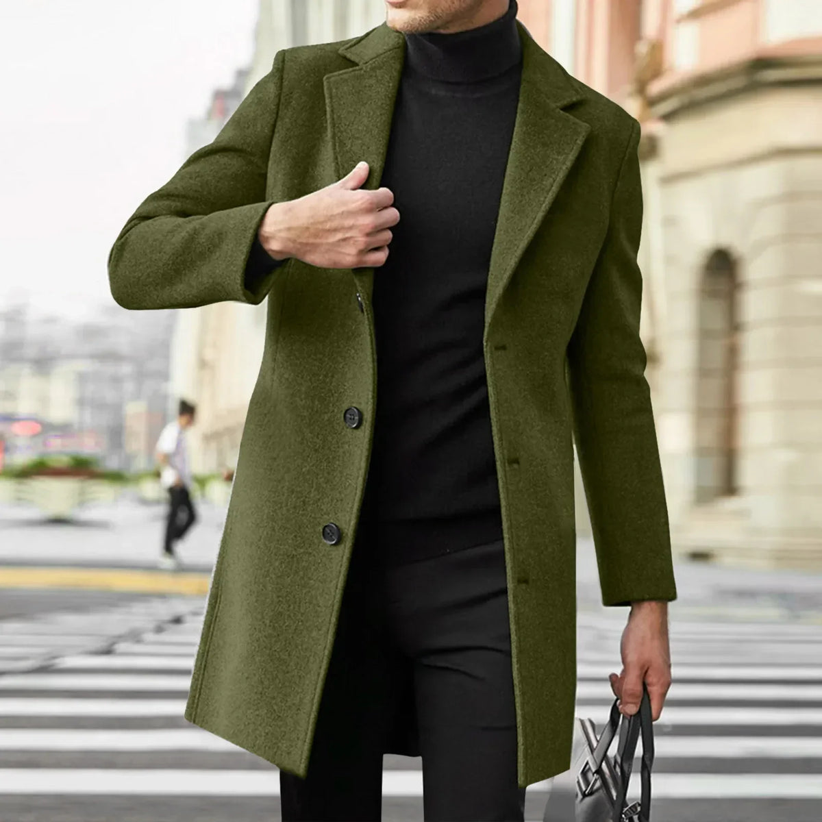 Thorne | Premium Single Breasted Overcoat