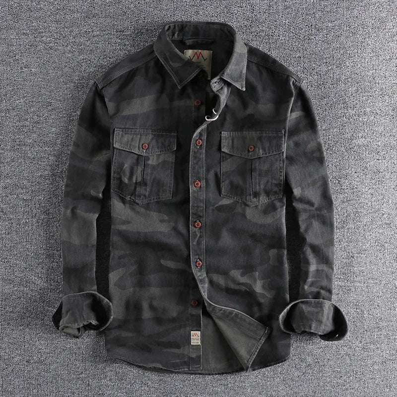 Torvex | Camo Button Up Utility Shirt
