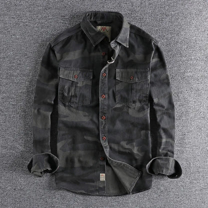 Torvex | Camo Button Up Utility Shirt
