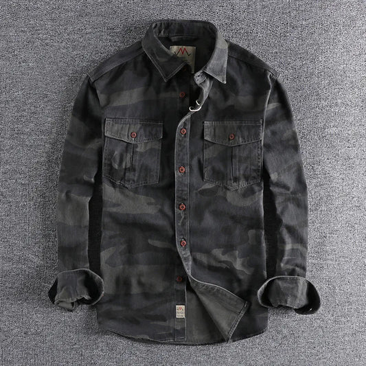 Torvex | Camo Button Up Utility Shirt