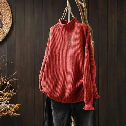 Sereia | Soft Mock Neck Knit Sweater