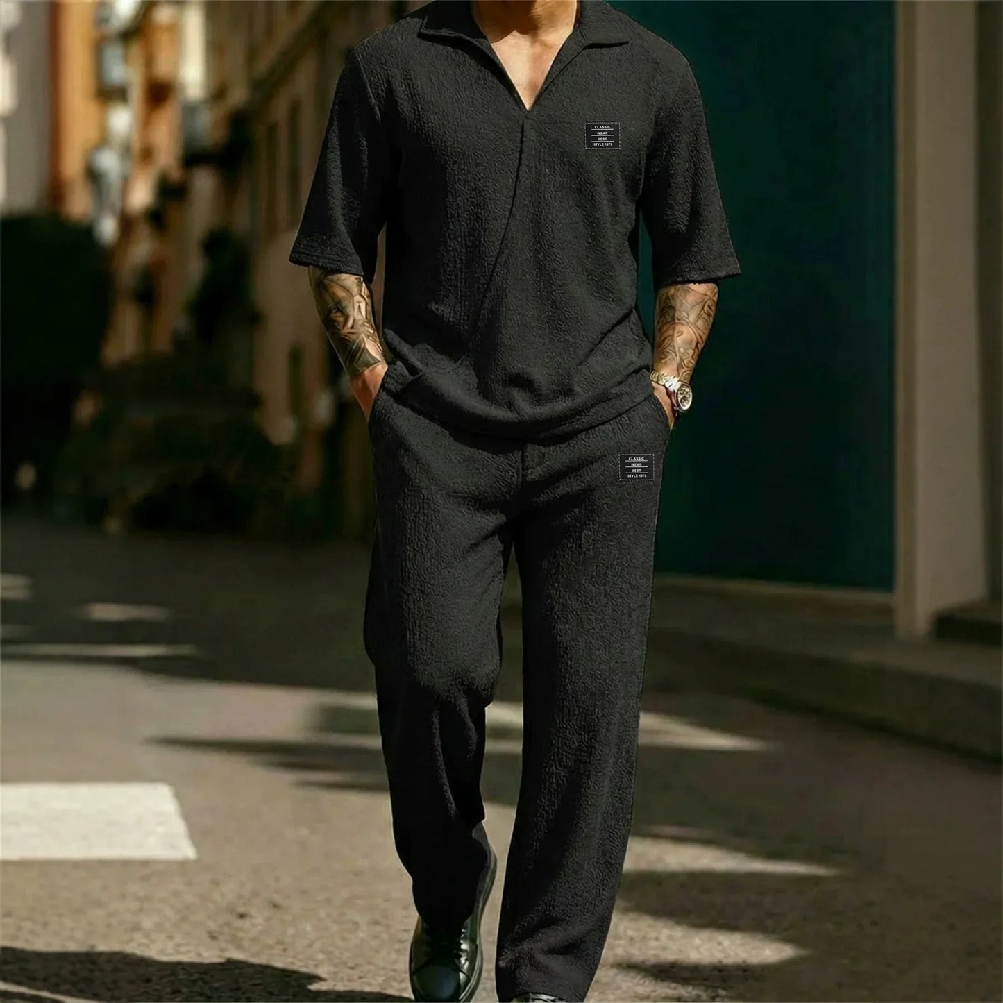 Branton | Relaxed Waffle Knit Co Ord Set