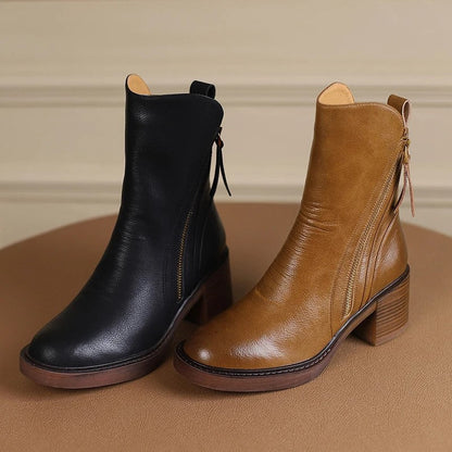 Lilias | Classic Zip Detail Ankle Boots