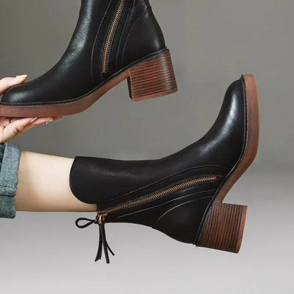 Lilias | Classic Zip Detail Ankle Boots